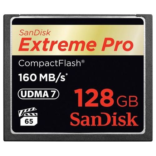 SanDisk Extreme Pro CompactFlash Scheda di Memoria 128 GB, 160 MB/s