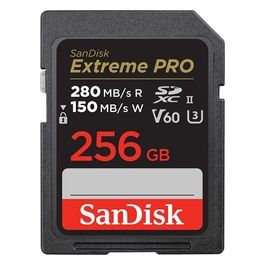 SanDisk Extreme Pro Scheda di Memoria Flash 256Gb Video Class V60 / UHS-II U3 / Class10 UHS-II microSDXC