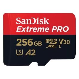 Extreme Pro Scheda di Memoria Flash 256Gb A2 / Video Class V30 / UHS-I U3 / Class10 UHS-I microSDXC