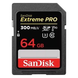 SanDisk Extreme Pro Scheda di Memoria Flash 64Gb UHS-II U3 / Class10 1733x/2000x UHS-II SDXC