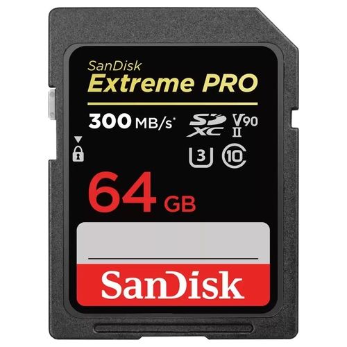 SanDisk Extreme Pro Scheda di Memoria Flash 64Gb UHS-II U3 / Class10 1733x/2000x UHS-II SDXC