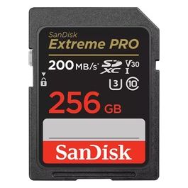 SanDisk Extreme Pro Scheda di Memoria Flash 256Gb Video Class V30 UHS-I U3 Class10 UHS-I SDXC