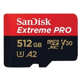 SanDisk Extreme Pro Scheda di Memoria Flash 512Gb A2 / Video Class V30 / UHS-I U3 / Class10 UHS-I microSDXC