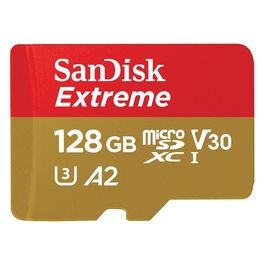 SanDisk Extreme Scheda di Memoria Flash 128Gb A2/Video Class V30 UHS-I U3 Class10 UHS-I MicroSDXC