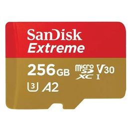 SanDisk Extreme Scheda di Memoria Flash 256Gb A2 / Video Class V30 / UHS-I U3 / Class10 UHS-I microSDXC
