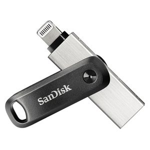 SanDisk 64GB iXpand Flash Drive Go with Lightning and USB 3.0 connectors, for iPhone/iPad, PC and Mac