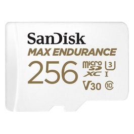 SanDisk Max Endurance Scheda di Memoria Flash Adattatore da microSDXC a SD in Dotazione 256Gb Video Class V30 / UHS-I U3 / Class10 UHS-I microSDXC