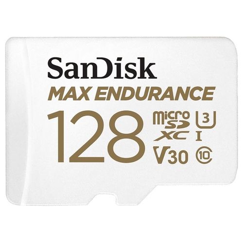 SanDisk Max Endurance Scheda di Memoria Flash 128Gb Video Class V30 / UHS-I U3 / Class10 UHS-I microSDXC