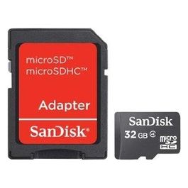 Sandisk Microsdhc 32gb Card + Sd Adapter