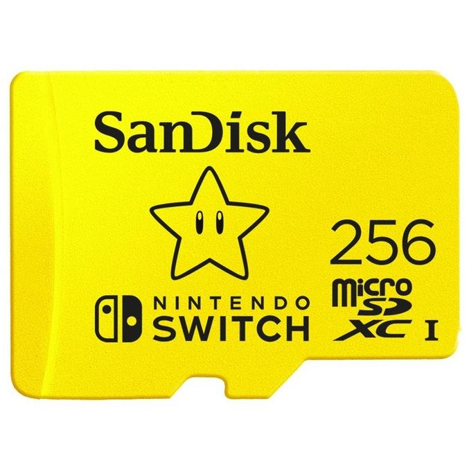 SanDisk MicroSDXC UHS-I 256Gb per Nintendo Switch Official Nintendo Licensed Product