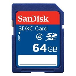 SanDisk Scheda di Memoria SDXC 64Gb Classe 4