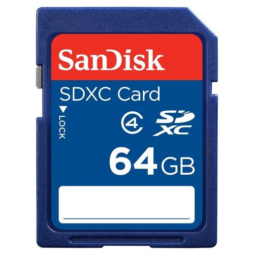 SanDisk Scheda di Memoria SDXC 64Gb Classe 4