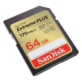 Sandisk Secure Digital Extreme Plus 64Gb Scheda di Memoria SDHC