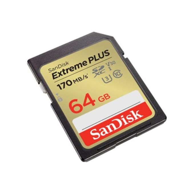 Sandisk Secure Digital Extreme Plus 64Gb Scheda di Memoria SDHC