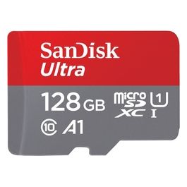 SanDisk Ultra 128GB MicroSDXC + SD Adapter Up to 140MB/s UHS-I Classe 10
