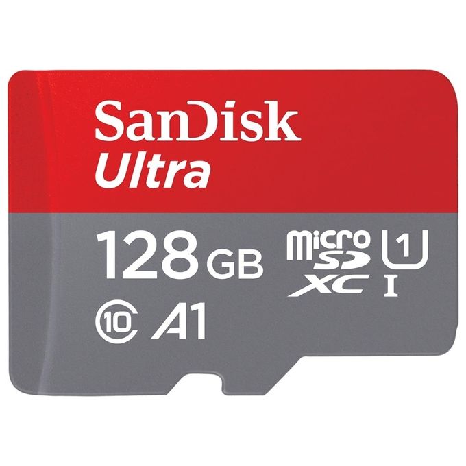 SanDisk Ultra 128GB MicroSDXC + SD Adapter Up to 140MB/s UHS-I Classe 10