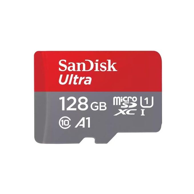 SanDisk Ultra 128GB microSDXC + adattatore SD fino a 140 MB/s UHS-I Class 10 U1
