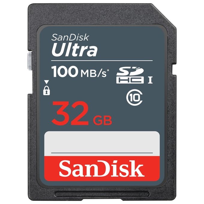 SanDisk Ultra 32GB SDHC Memory Card 100MB/s UHS-I Classe 10