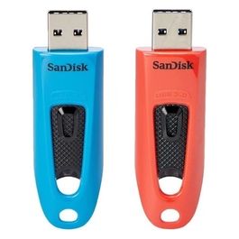 Ultra Chiavetta USB 64Gb Usb 3.0 Blu/Rosso Pacchetto da 2