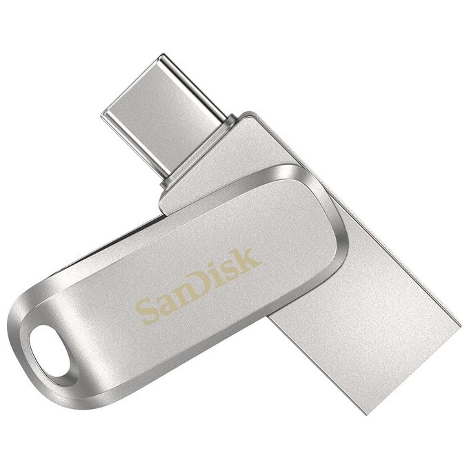 SanDisk Ultra Dual Luxe 64Gb Unita' Usb Type-C 150MB/s USB 3.1 Gen 1Tradizionale Argento