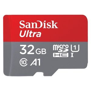 SanDisk Ultra 32 GB microSDHC + SD Adapter Up to 120 MB/s, Class 10, U1