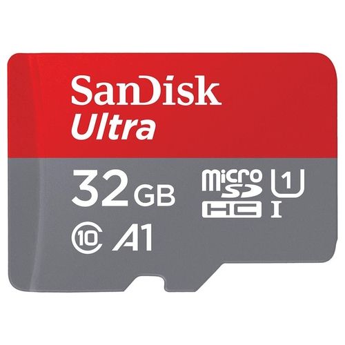 SanDisk Ultra 32GB microSDHC + SD Adapter Performance Up to 120MB/s, Class 10, UHS-I