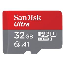 SanDisk Ultra Scheda di Memori Flash Adattatore microSDHC per SD in Dotazione 32Gb A1 / UHS-I U1 / Class10 UHS-I microSDHC