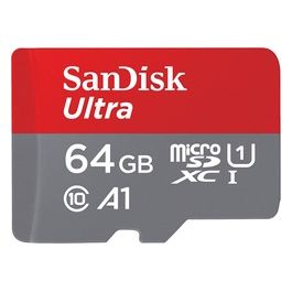 SanDisk Ultra Scheda di Memoria Flash 64GB A1 / UHS-I U1 / Class10 UHS-I microSDXC