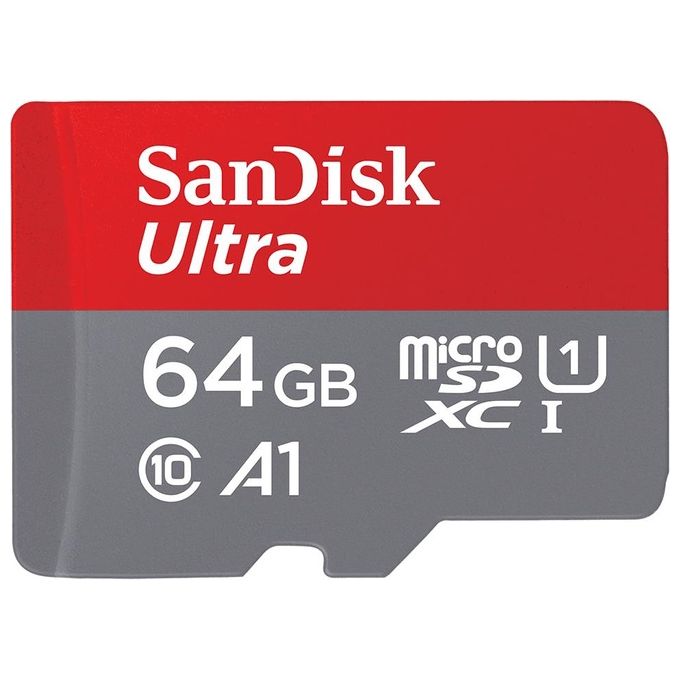 SanDisk Ultra Scheda di Memoria Flash 64GB A1 / UHS-I U1 / Class10 UHS-I microSDXC