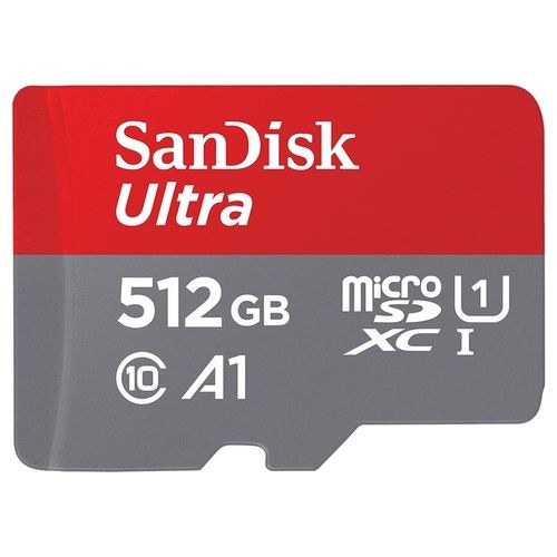 SanDisk Ultra Scheda di Memoria MicroSDXC con Adattatore SD fino a 120 MB/s Classe 10 U1 512Gb