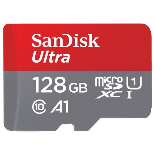 SanDisk Ultra Scheda di Memoria Flash Adattatore da microSDXC a SD in Dotazione 128Gb UHS-I / Class10 UHS-I microSDXC