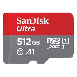 SanDisk Ultra Scheda di Memoria Flash Adattatore da microSDXC a SD in Dotazione 512Gb Class 10 UHS-I microSDXC