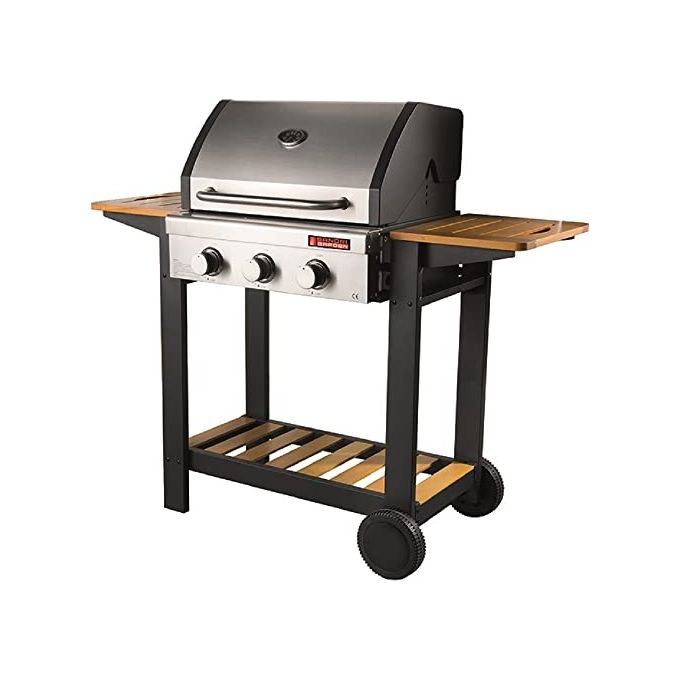 Sandrigarden Barbecue a Gas Oceania 3 Fuochi Steel Wood 10.8 Kw