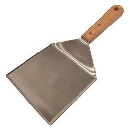 Spatola per Barbecue Inox Larga Manico in Legno 29x14cm