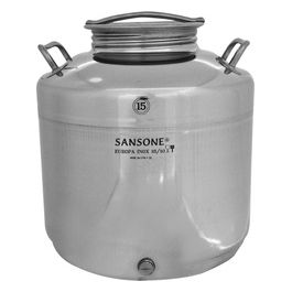 Sansone Bidone Inox Per Olio Lt.15