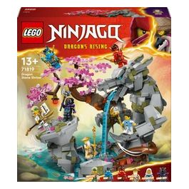 NINJAGO 71819 Santuario della Pietra del Drago Giocattolo, Giochi per Bambini 13+, 6 Minifigure e Campo di Addestramento