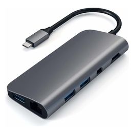 Satechi Adattatore Multimediale Usb Type-C in Alluminio Space Gray