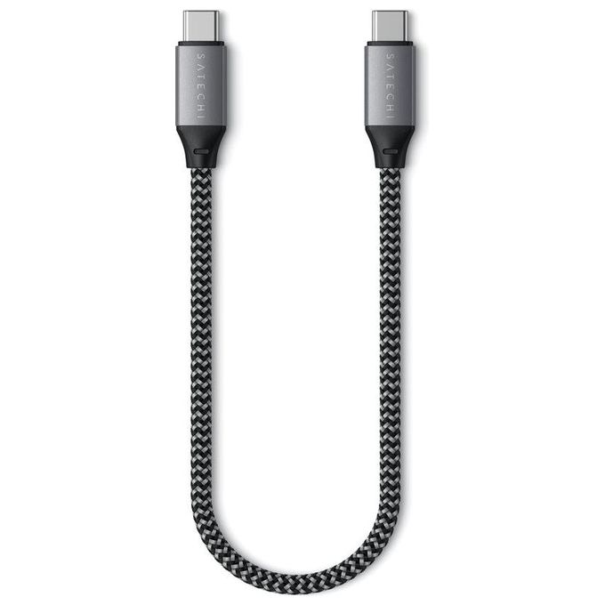 Satechi Cavo di Ricarica Usb-C a Usb-C 25cm Space Gray