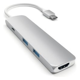 Satechi Hub Usb Type-C Passthrough Hdmi Argento