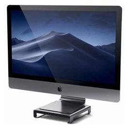 Satechi Stand in Alluminio Tipo C iMac con Porta Trasferimento Dati Usb-C Usb 3.0 Slot Schede Micro/SD e Jack Audio