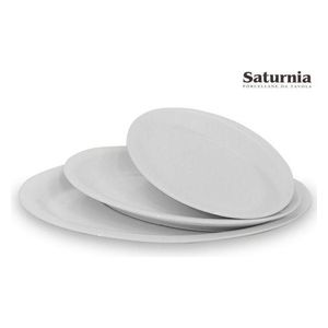 Saturnia Piatto Ovale 24cm Roma Bianco