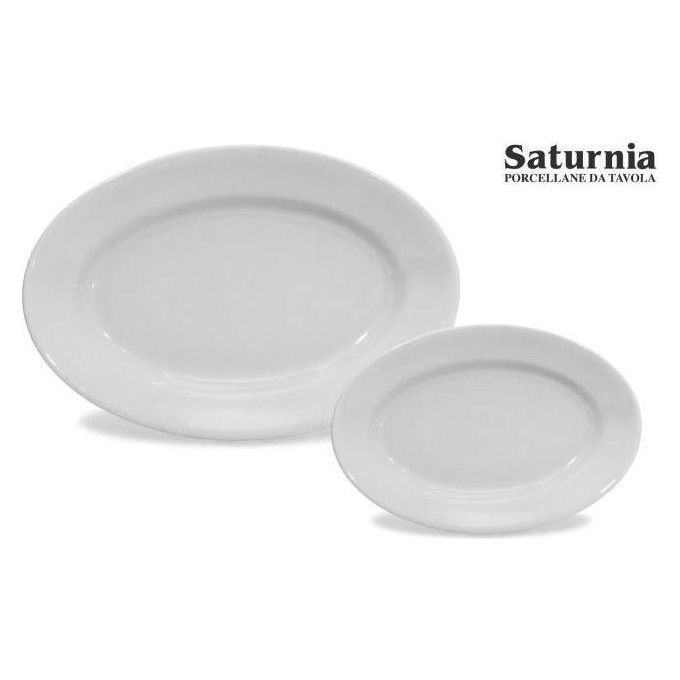 Saturnia Piatto Ovale 31cm Tivoli Bianco