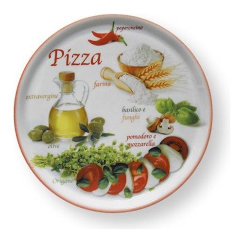 Saturnia, Piatto pizza, Bianco, 33cm : : Casa e cucina