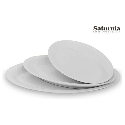 Saturnia SU1256 Piatto Ovale Cm.32 Roma/Bianco