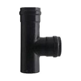 Tubo Pellet T F/F 8cm Porcellanato Nero Opaco