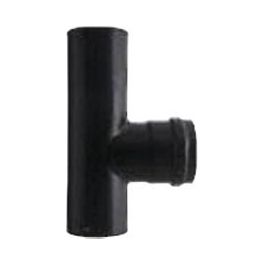 Tubo Pellet T M/F 8cm Porcellanato Nero Opaco