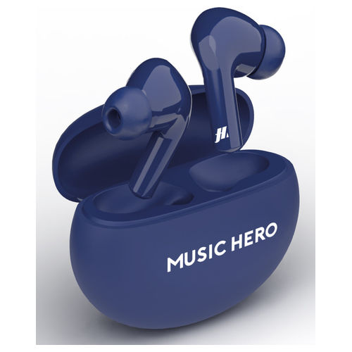 Auricolari Bluetooth True Wireless In-ear Blu con Custodia di Ricarica e Controllo Touch