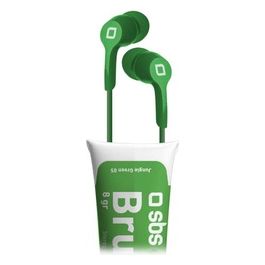 Sbs Auricolari con Microfono e Filo Brush Cool Green