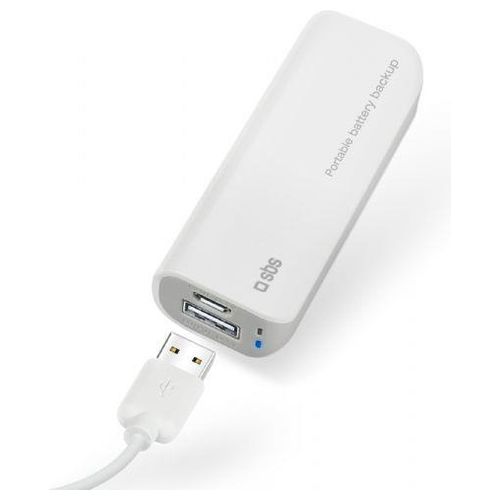 Sbs Battery bank 2200 mah Connettore Micro usb Colore Bianco