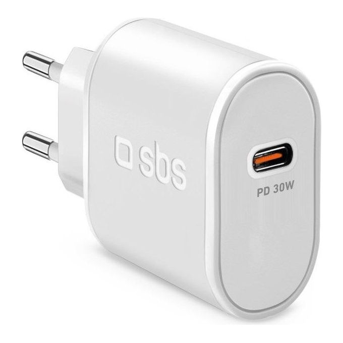 Sbs Caricabatterie Wall Charger 30W Bianco